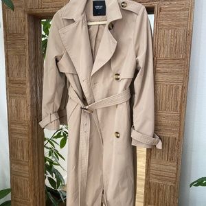 3/4 Length Double Breasted Orolay Trench Coat XS